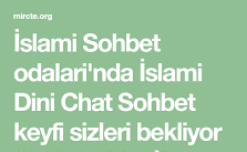 sohbet islam mobil