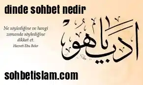 Dinde Sohbet Nedir